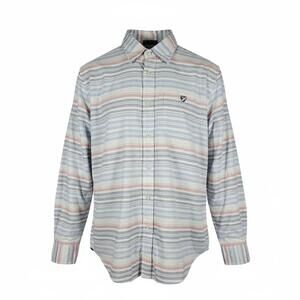 ⚓️ Cruise & Coast Daniel Cremieux XL Blue Red Cream Stripe Cotton Shirt